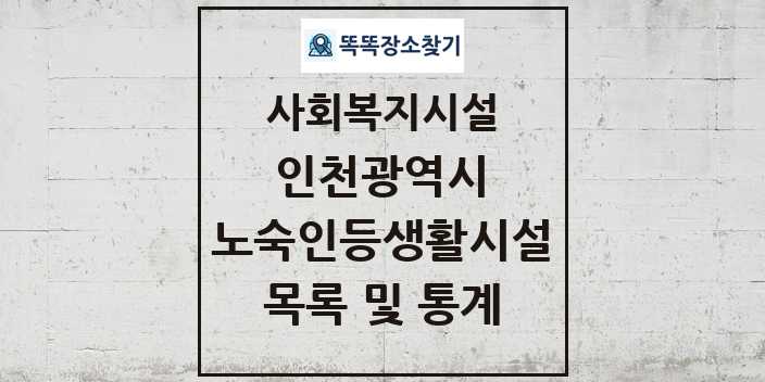 2024 인천광역시 노숙인등생활시설 목록 및 정보 - 시도별 - 사회복지시설 리스트