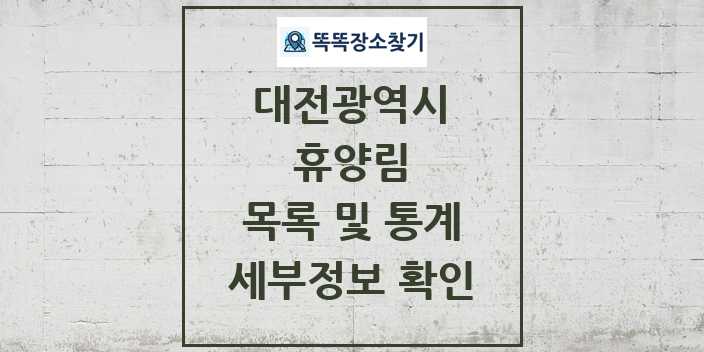 2024 대전광역시 휴양림 목록 세부정보